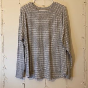 Long sleeve striped Aerie top.